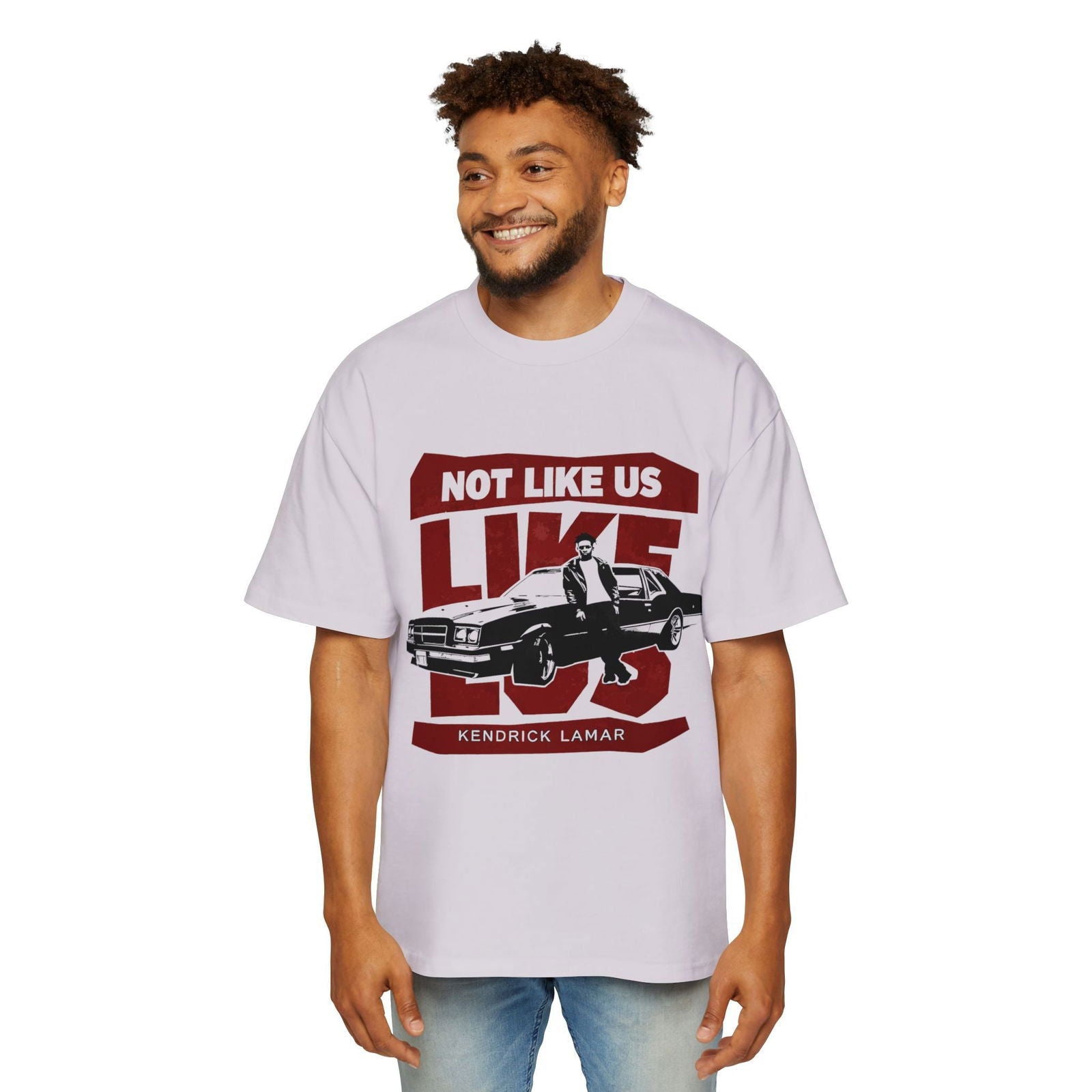 Kendrick Lamar Not Like Us Heavy Oversized Tee - Text Tease