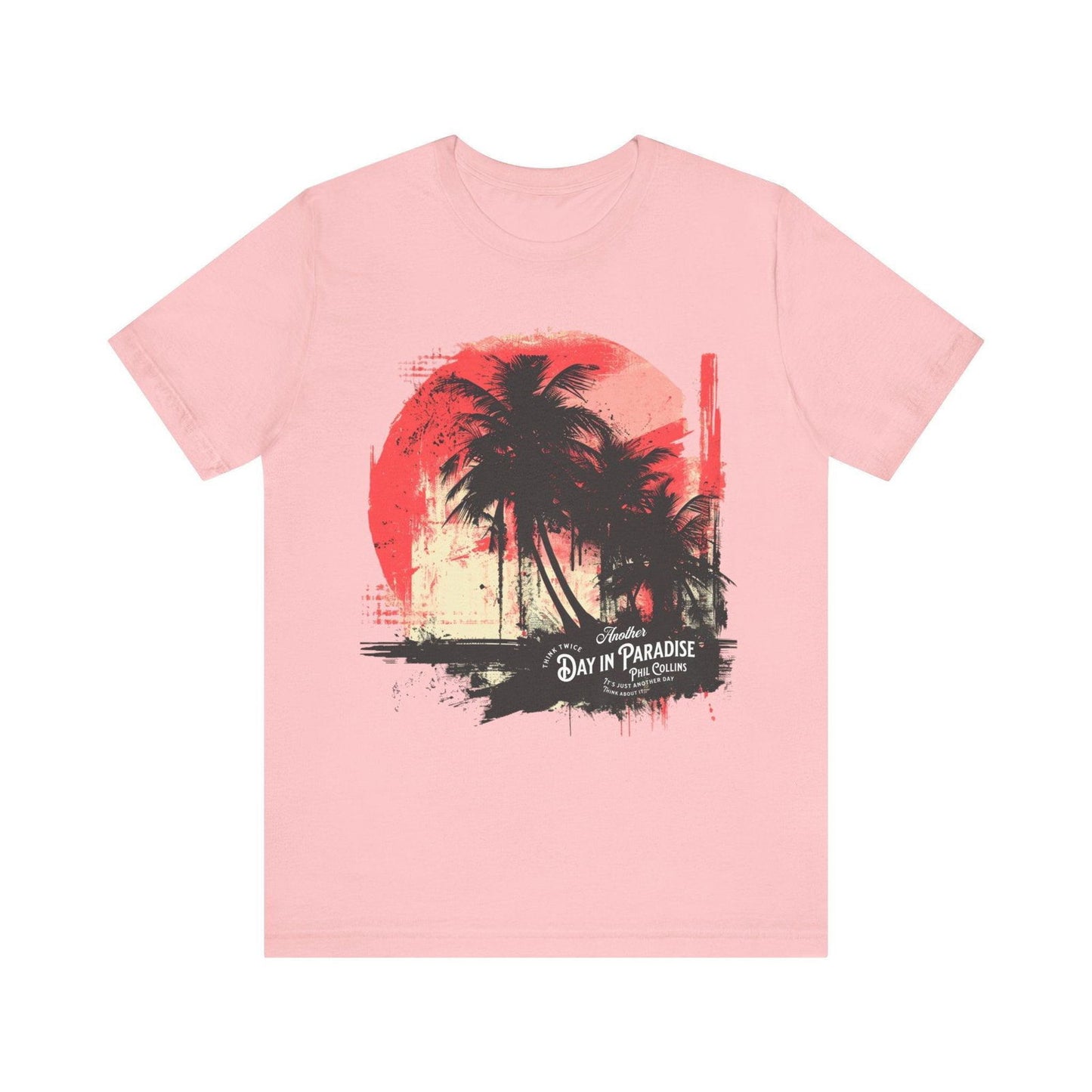 Phil Collins T Shirt - "Another Day in Paradise" Vintage Design - Text Tease