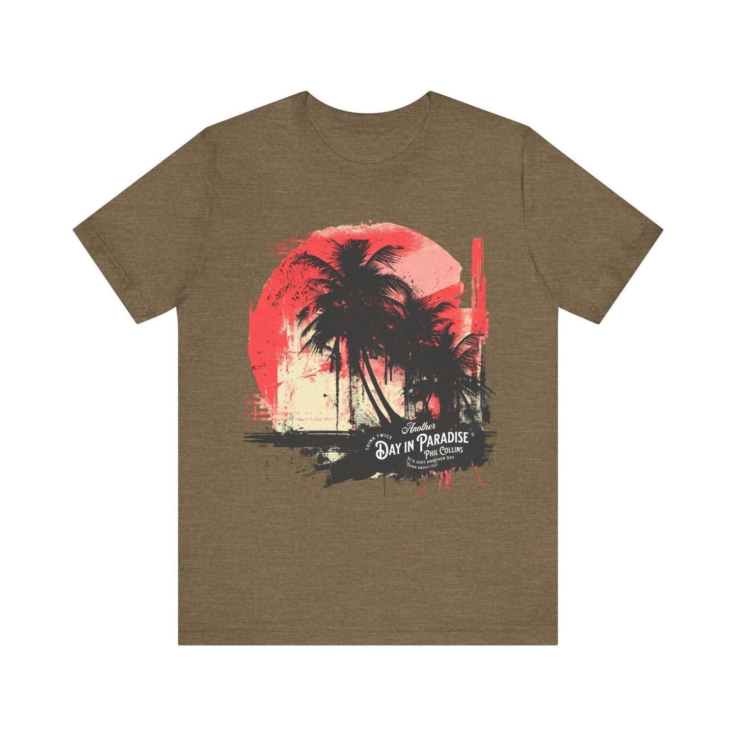 Phil Collins T Shirt - "Another Day in Paradise" Vintage Design - Text Tease