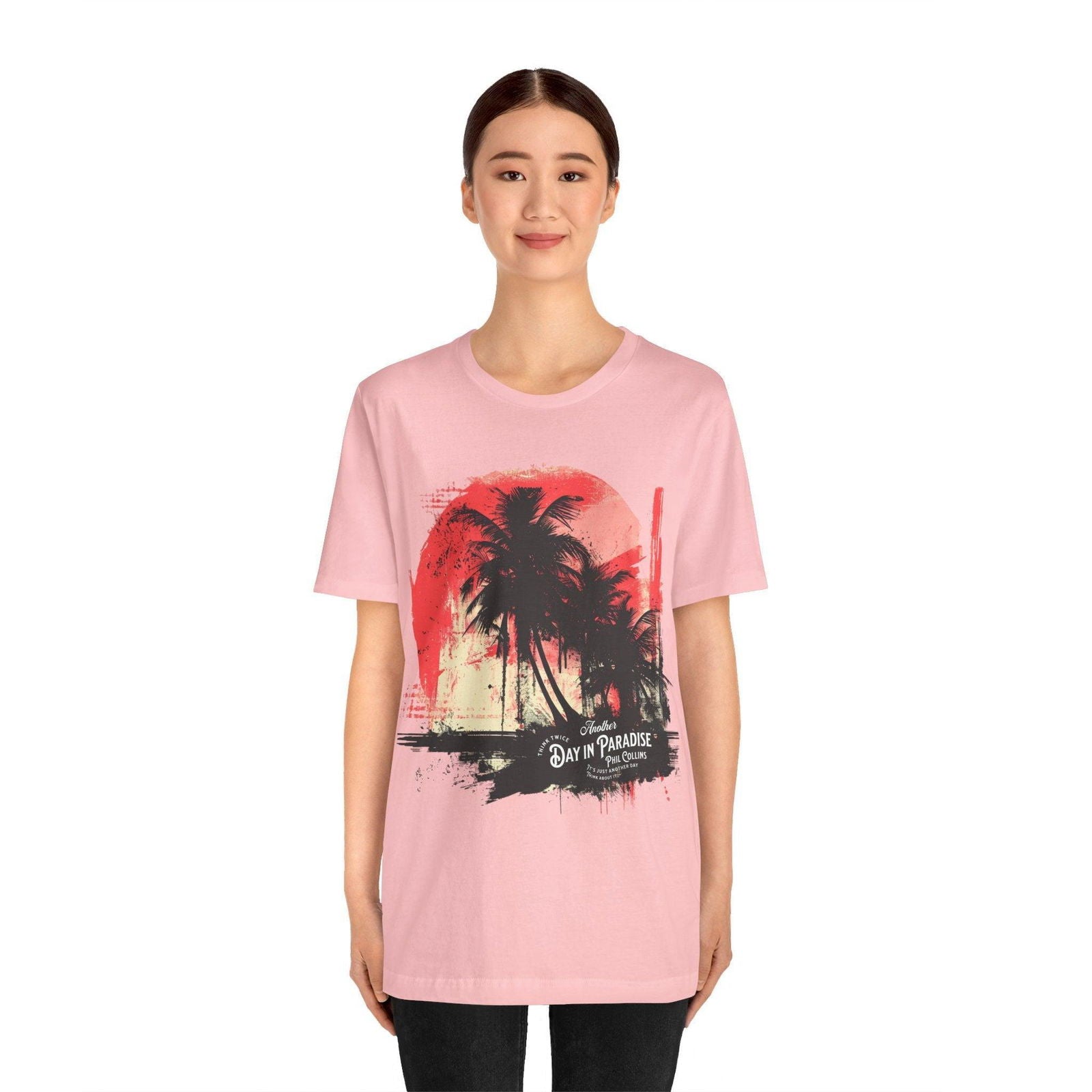 Phil Collins T Shirt - "Another Day in Paradise" Vintage Design - Text Tease