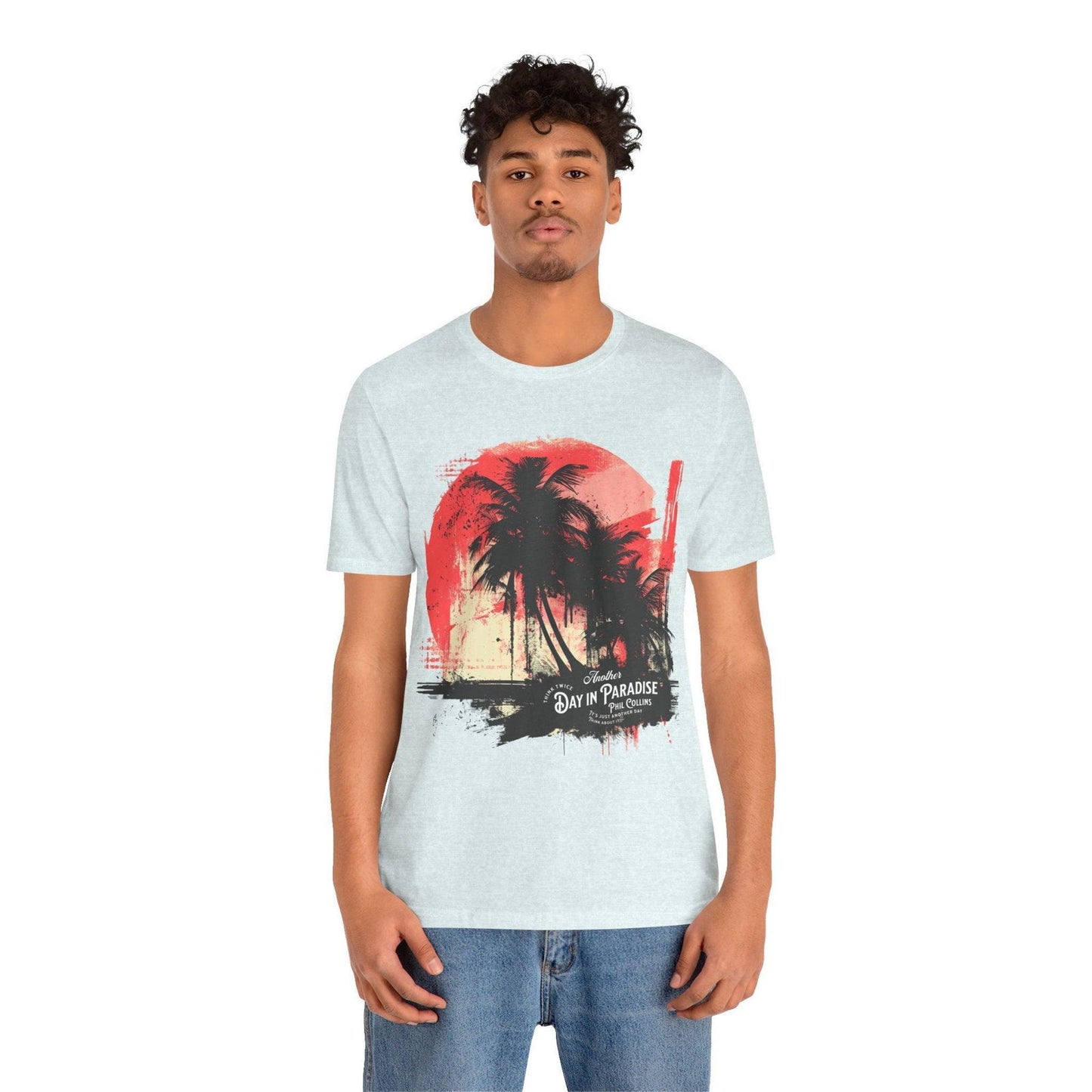 Phil Collins T Shirt - "Another Day in Paradise" Vintage Design - Text Tease