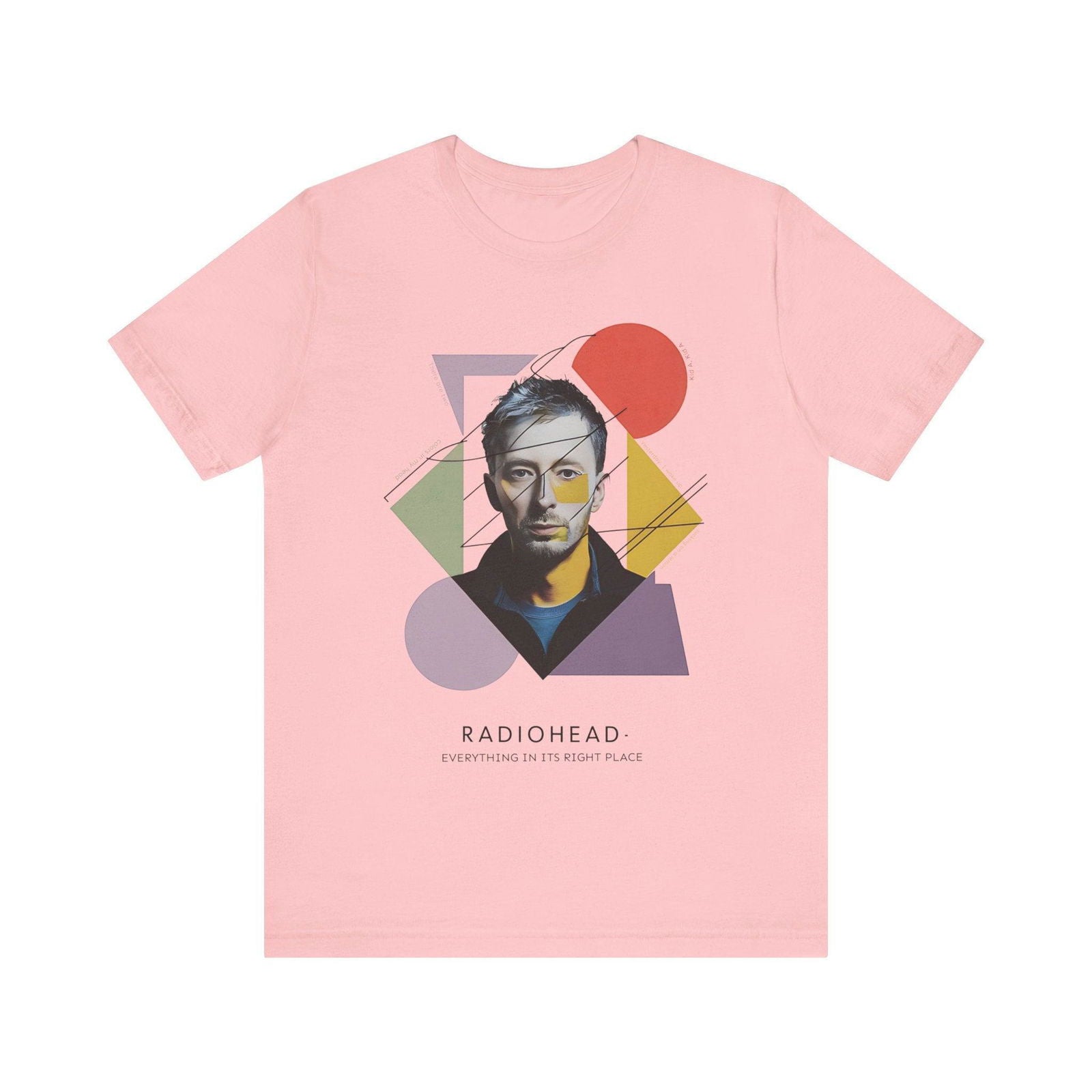 Radiohead Shirt - "Everything in Its Right Place" Thom Yorke - Text Tease
