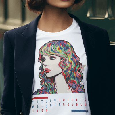 Taylor Swift Shirt - "Melodic Revolution" 1989 Era Design - Text Tease