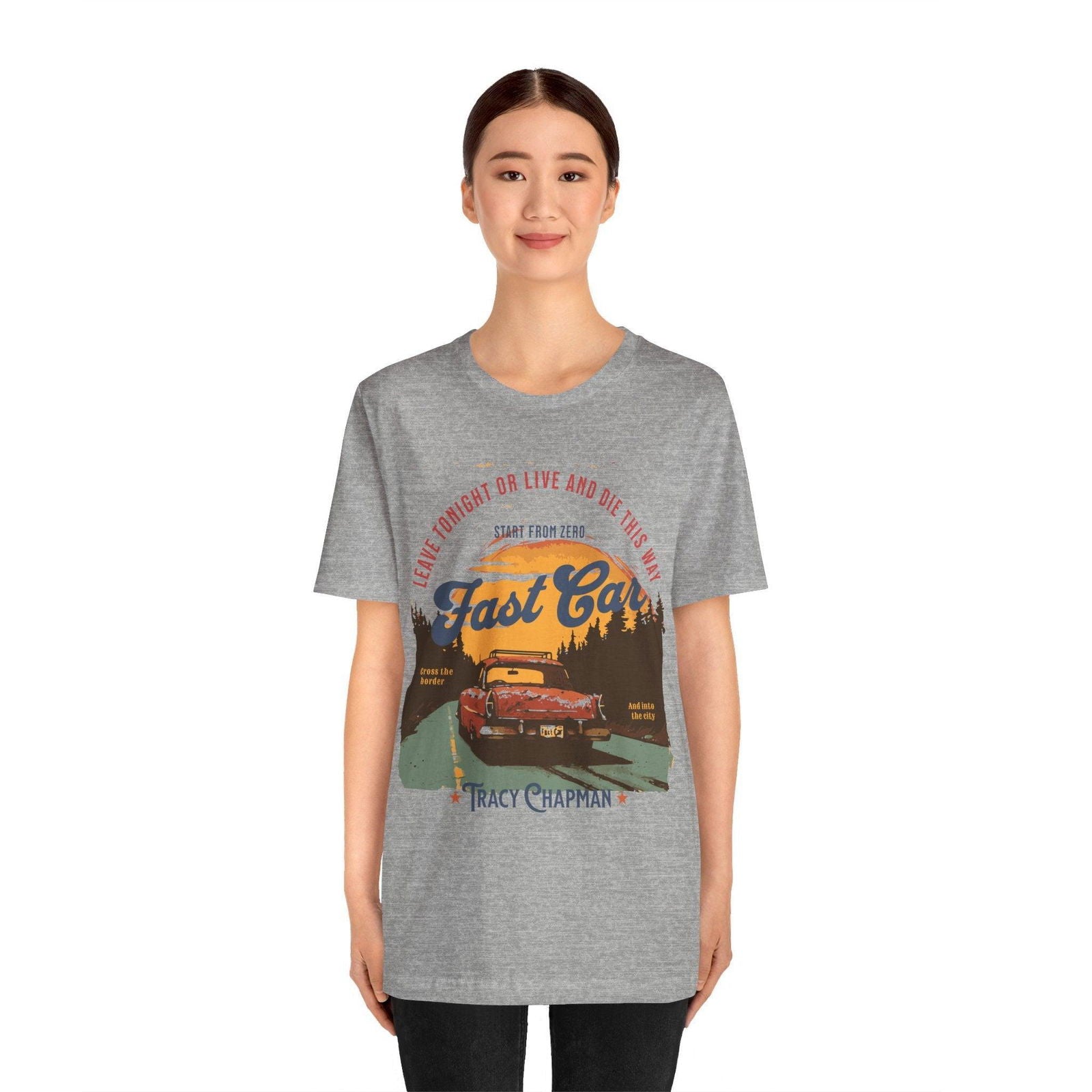 Tracy Chapman Shirt - "Fast Car" Vintage Band Tee - Text Tease