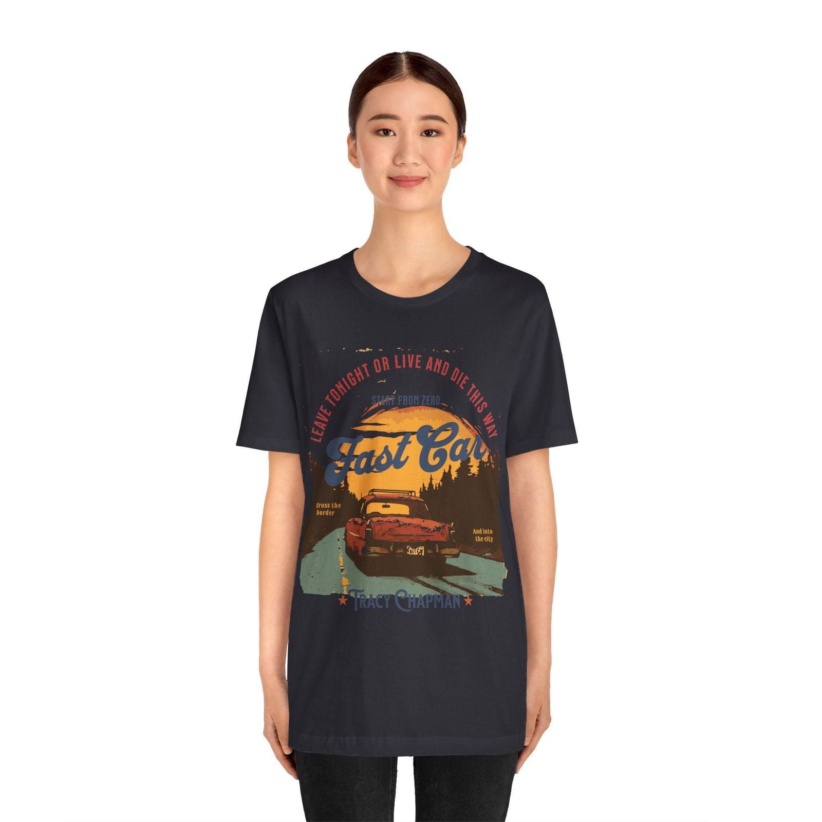 Tracy Chapman Shirt - "Fast Car" Vintage Band Tee - Text Tease