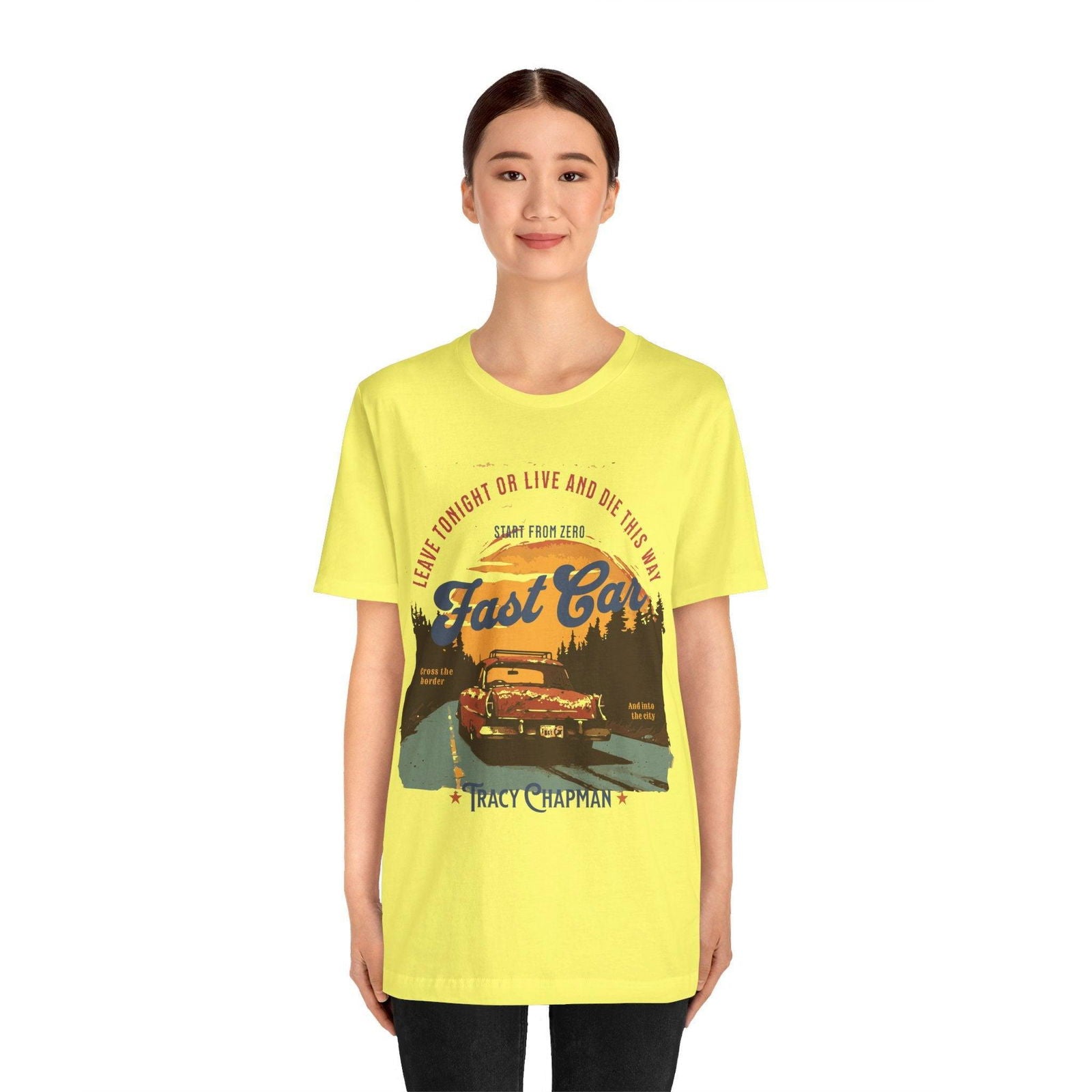 Tracy Chapman Shirt - "Fast Car" Vintage Band Tee - Text Tease