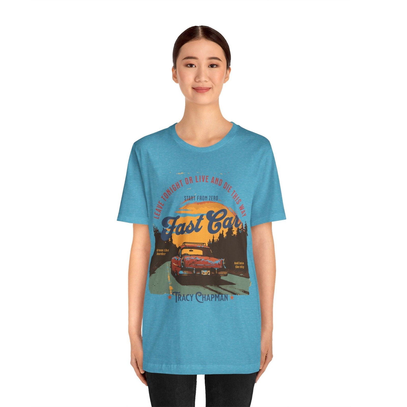 Tracy Chapman Shirt - "Fast Car" Vintage Band Tee - Text Tease