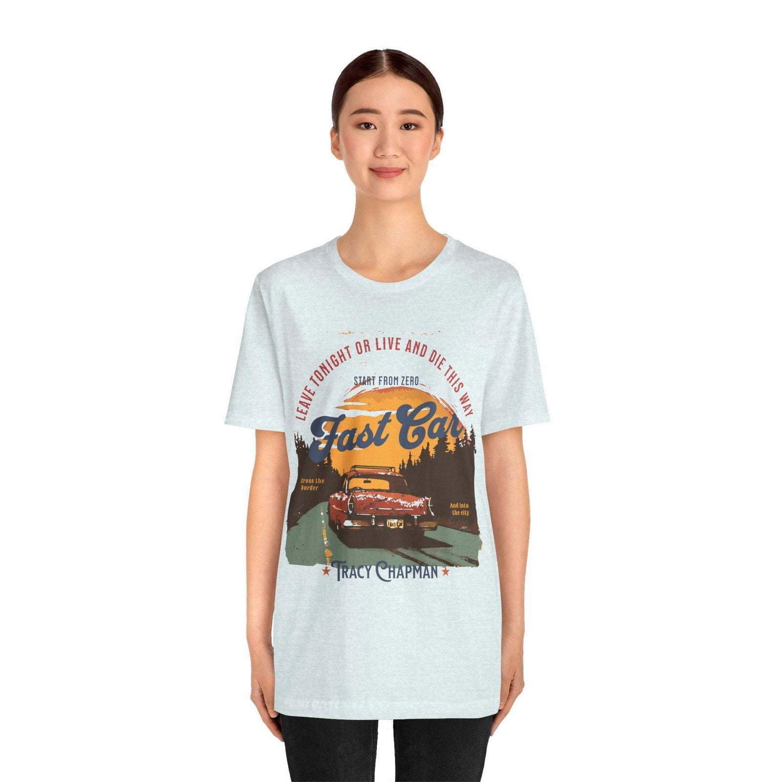 Tracy Chapman Shirt - "Fast Car" Vintage Band Tee - Text Tease