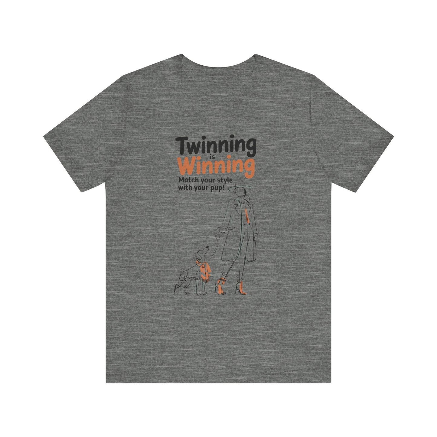 Twinning is Winning T Shirt - Matching Dog and Owner Outfit - Text Tease