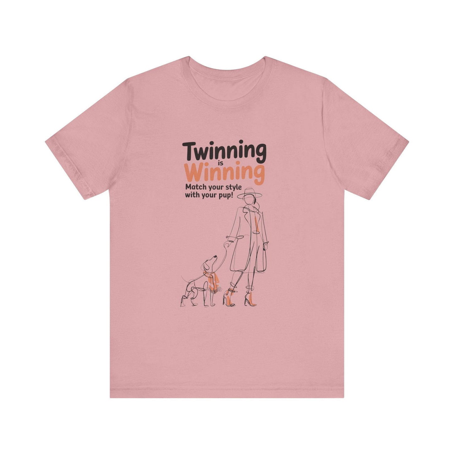 Twinning is Winning T Shirt - Matching Dog and Owner Outfit - Text Tease