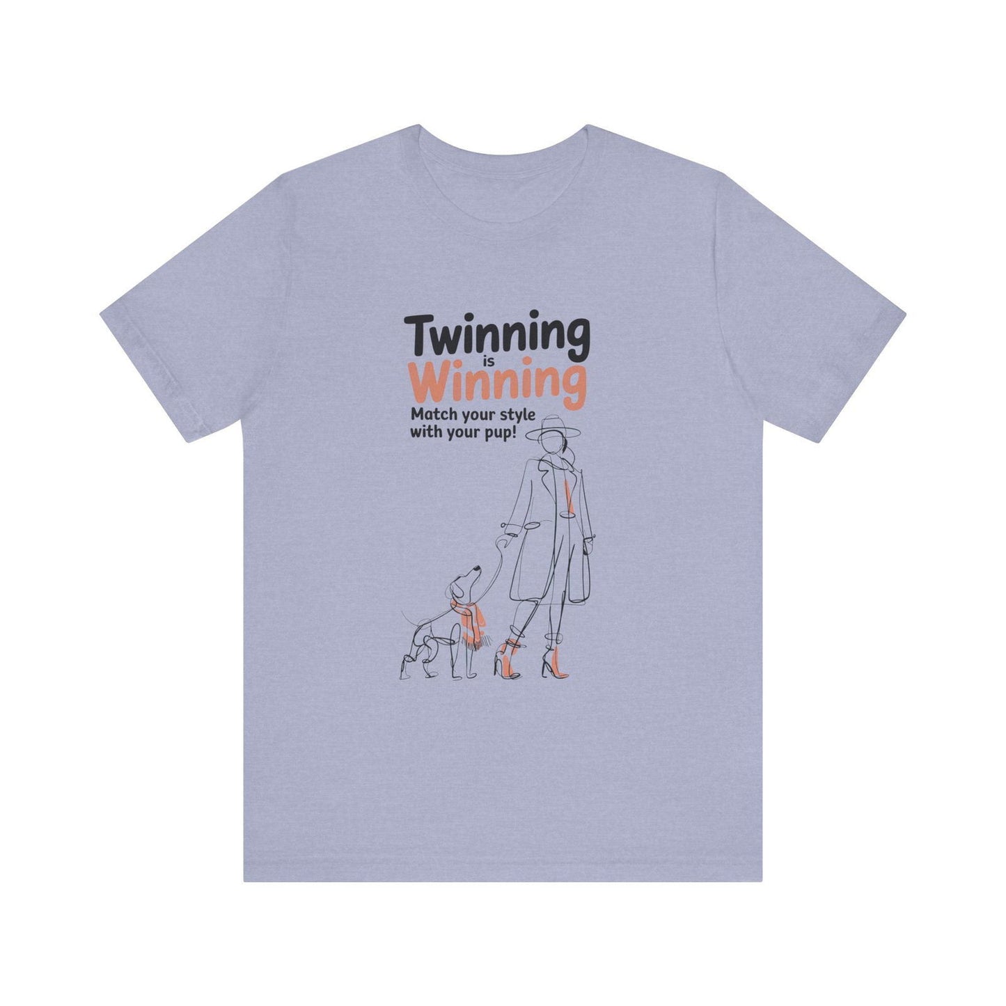 Twinning is Winning T Shirt - Matching Dog and Owner Outfit - Text Tease