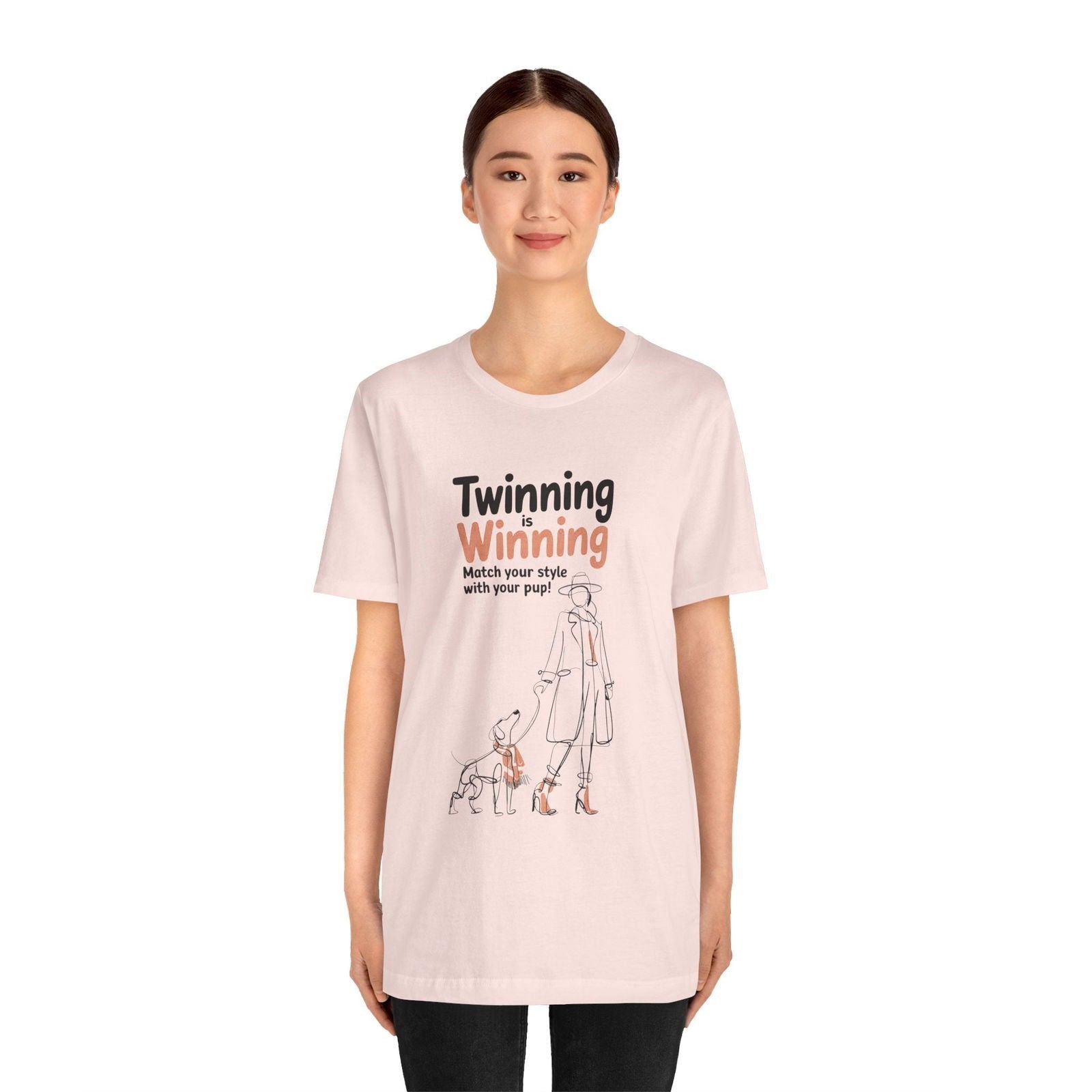 Twinning is Winning T Shirt - Matching Dog and Owner Outfit - Text Tease