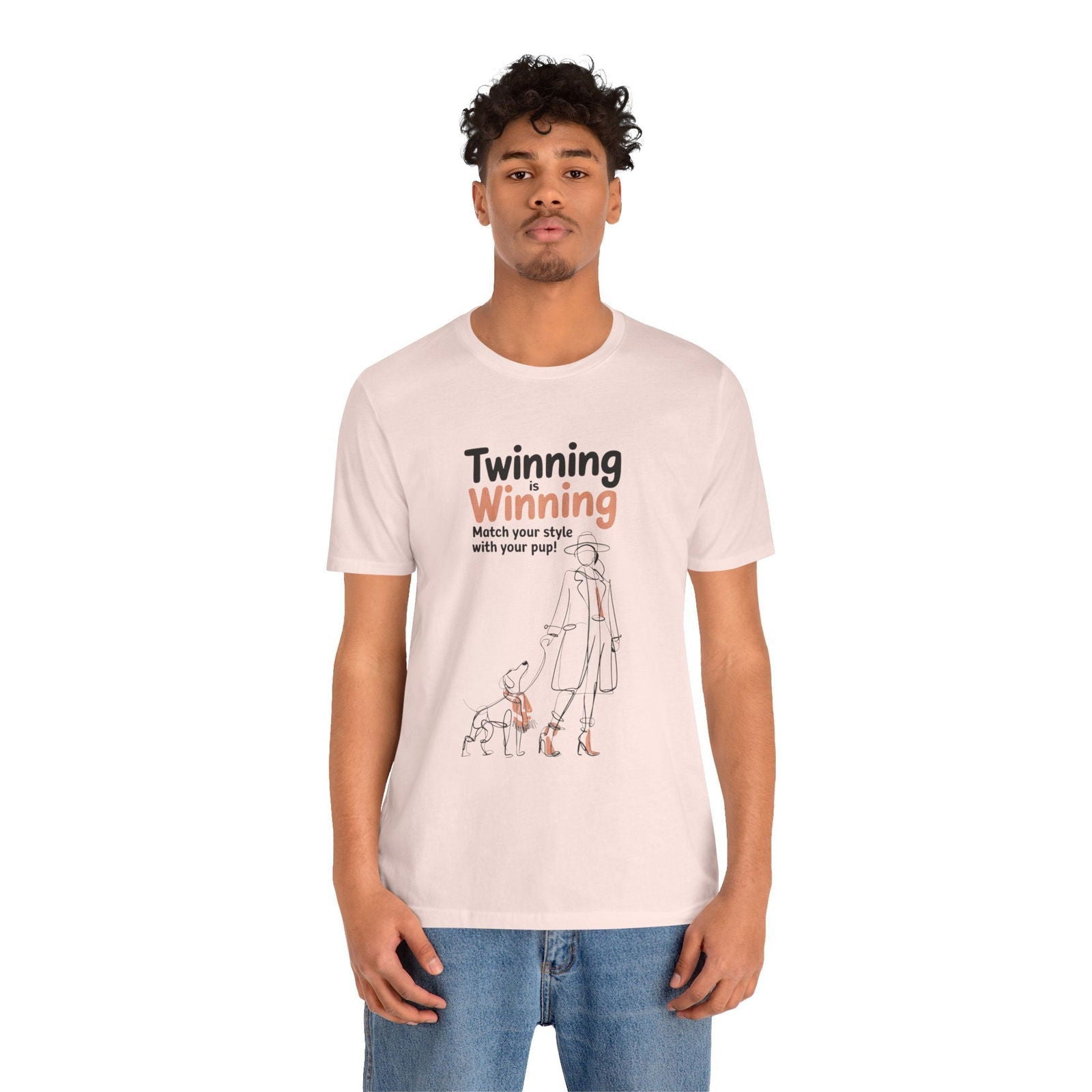 Twinning is Winning T Shirt - Matching Dog and Owner Outfit - Text Tease