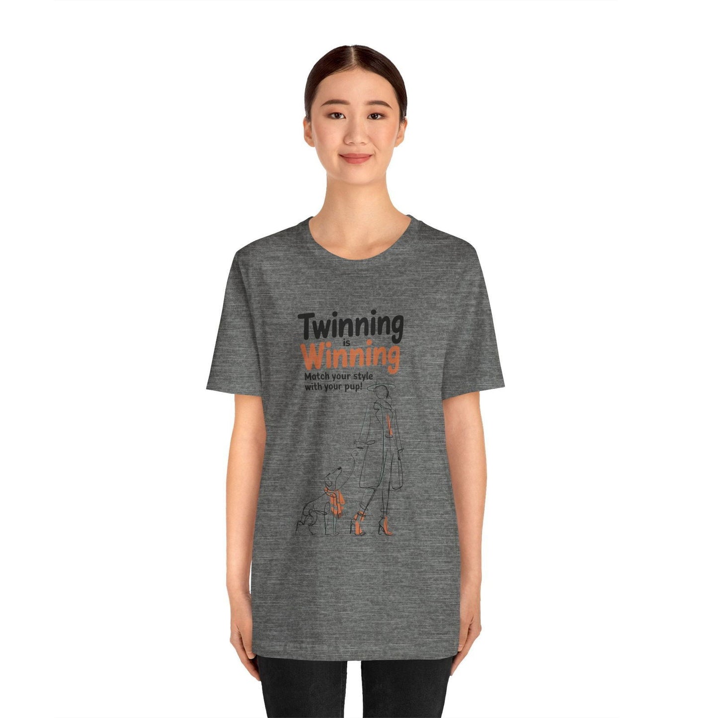 Twinning is Winning T Shirt - Matching Dog and Owner Outfit - Text Tease