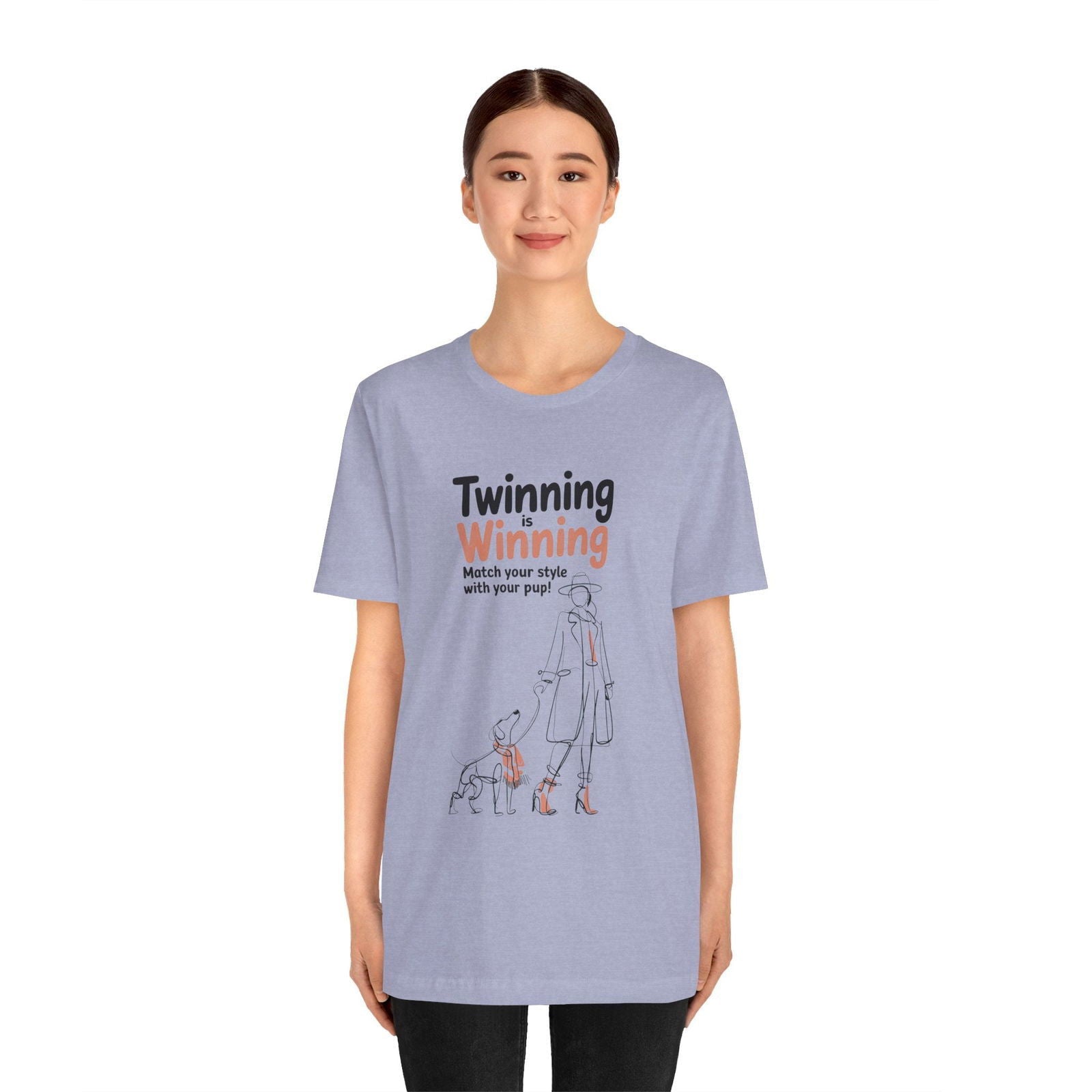 Twinning is Winning T Shirt - Matching Dog and Owner Outfit - Text Tease