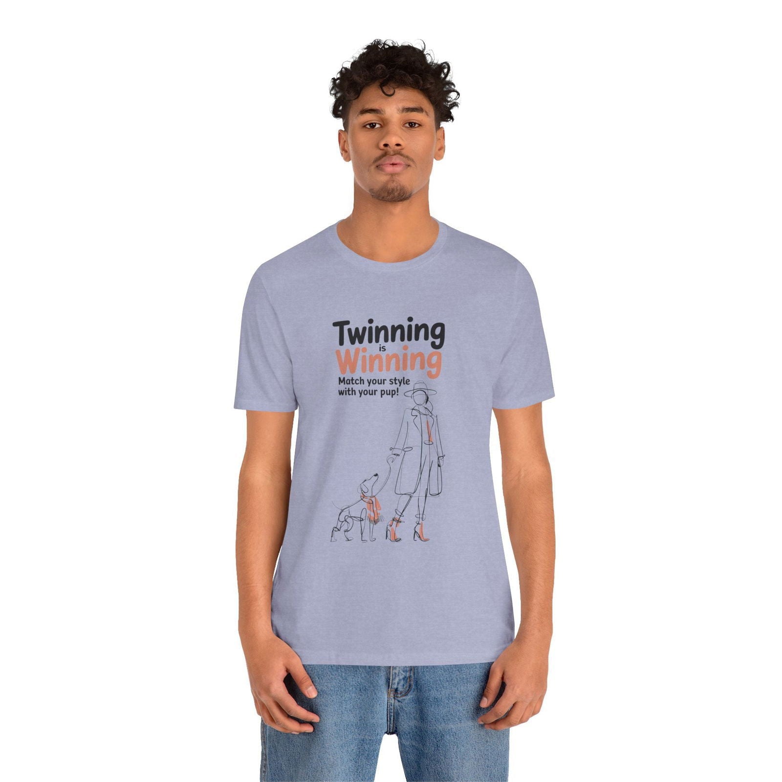 Twinning is Winning T Shirt - Matching Dog and Owner Outfit - Text Tease