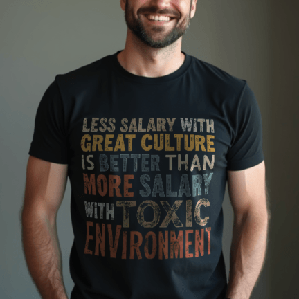 Work Life Balance T Shirt - "Great Culture vs Toxic Environment" Graphic Tee