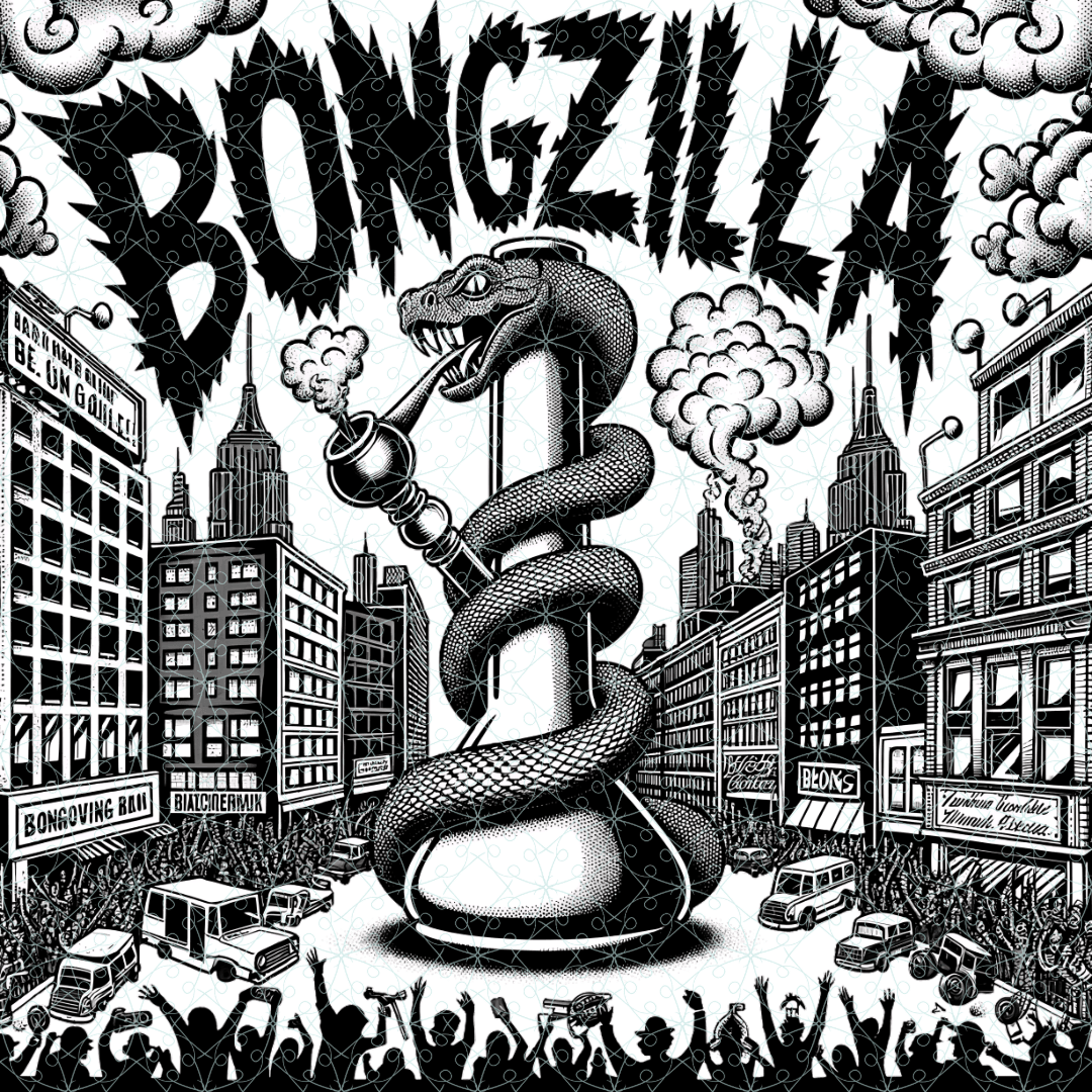 Bongzilla Stoner Doom Artwork Tee - Text Tease