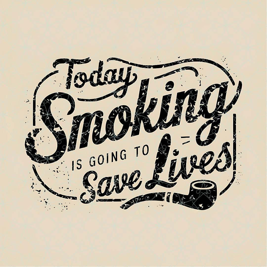 Smoking Saves Lives Tee - Text Tease