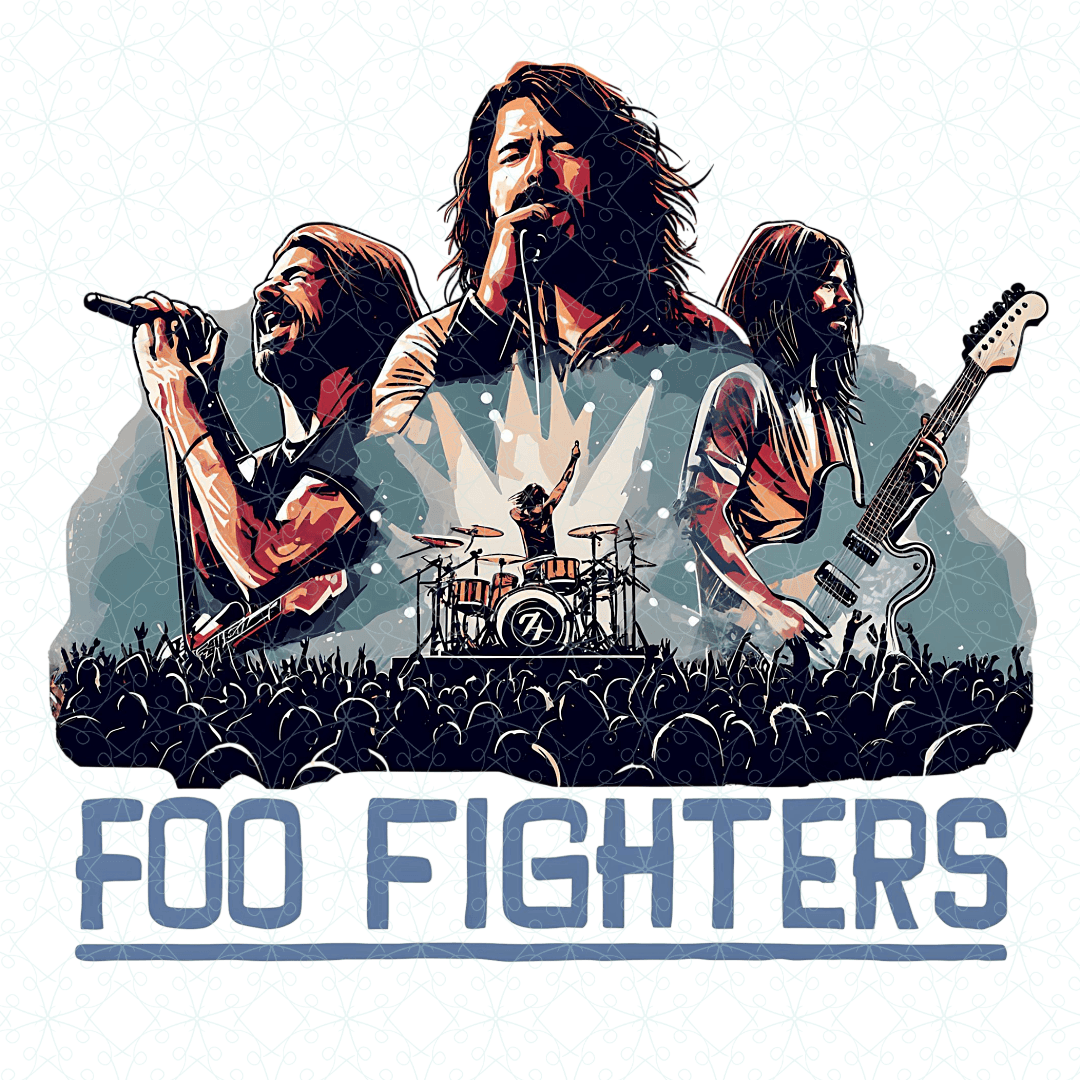 Foo Fighters T shirt - Live - Text Tease