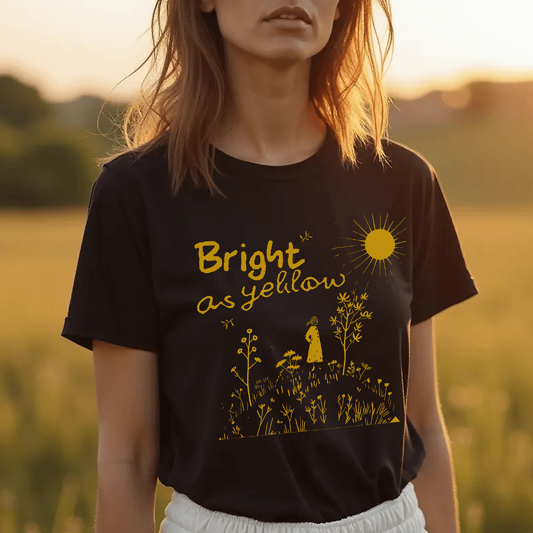 Innocence Mission Bright as Yellow T Shirt - Text Tease