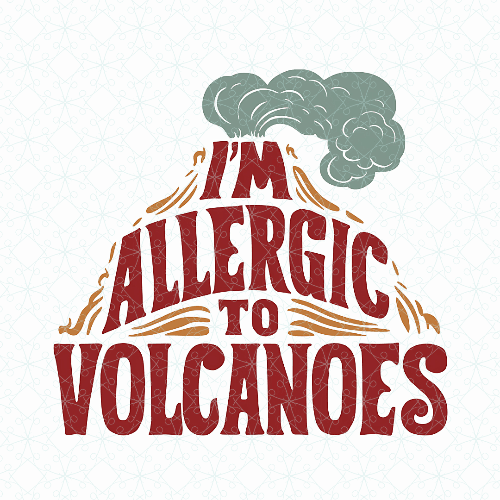 Volcano Allergy Alert Vintage Tee - Text Tease