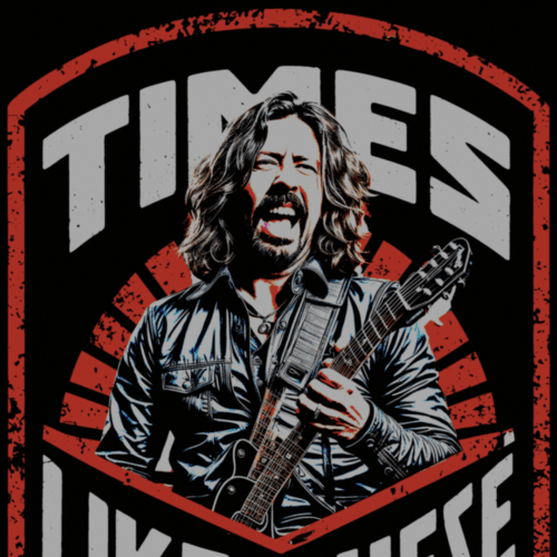 Foo Fighters T shirt - Times Like These - Text Tease