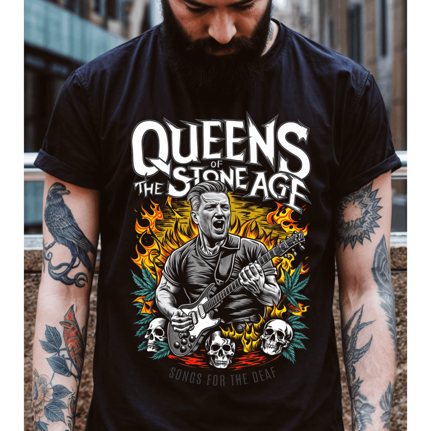 Queens of the Stone Age T Shirt - Josh Homme - Text Tease