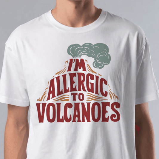 Volcano Allergy Alert Vintage Tee - Text Tease