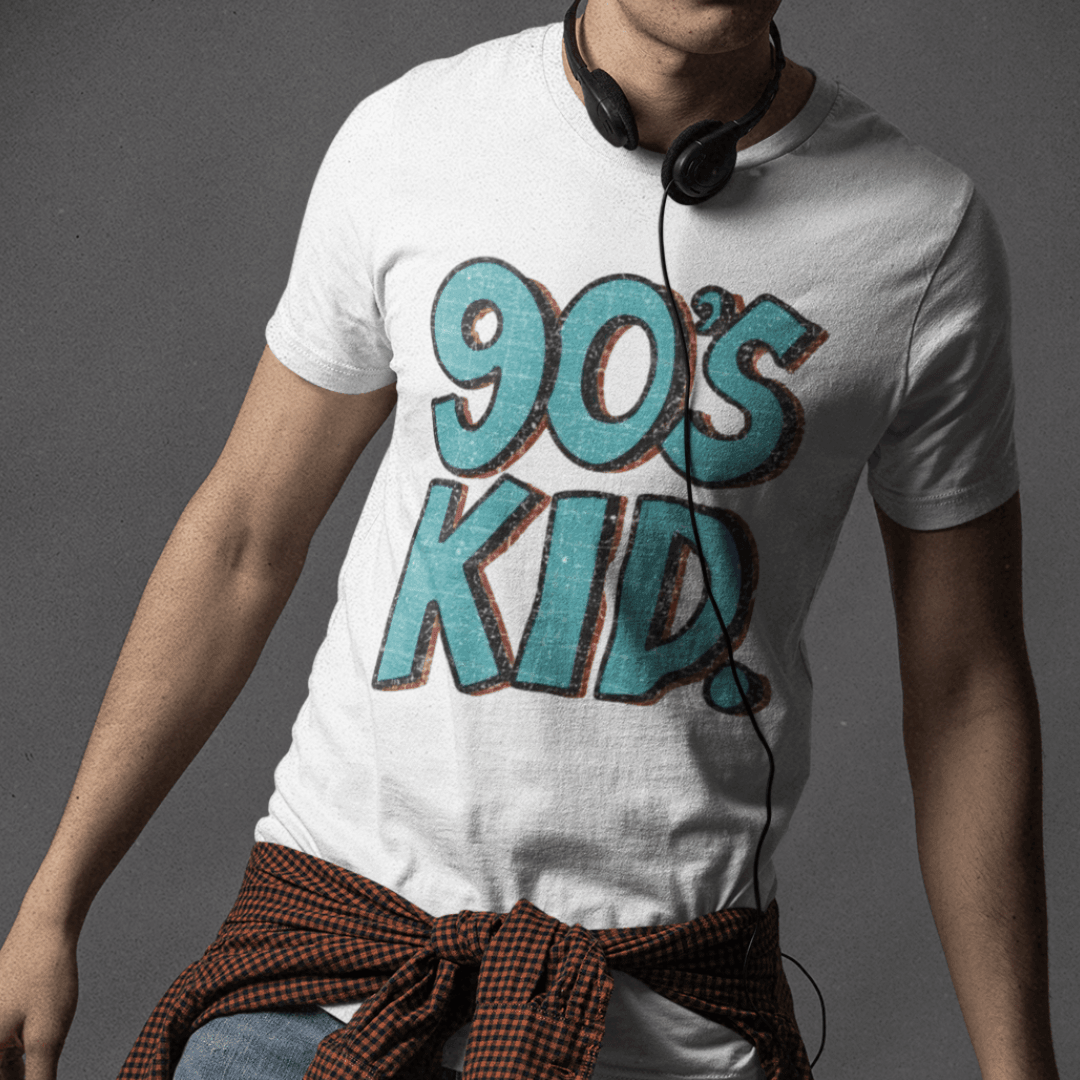 90s Shirt - Retro 90s Kid Vintage T shirt - Text Tease