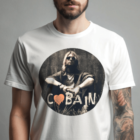 Nirvana Shirt - Kurt Cobain T Shirt - Text Tease