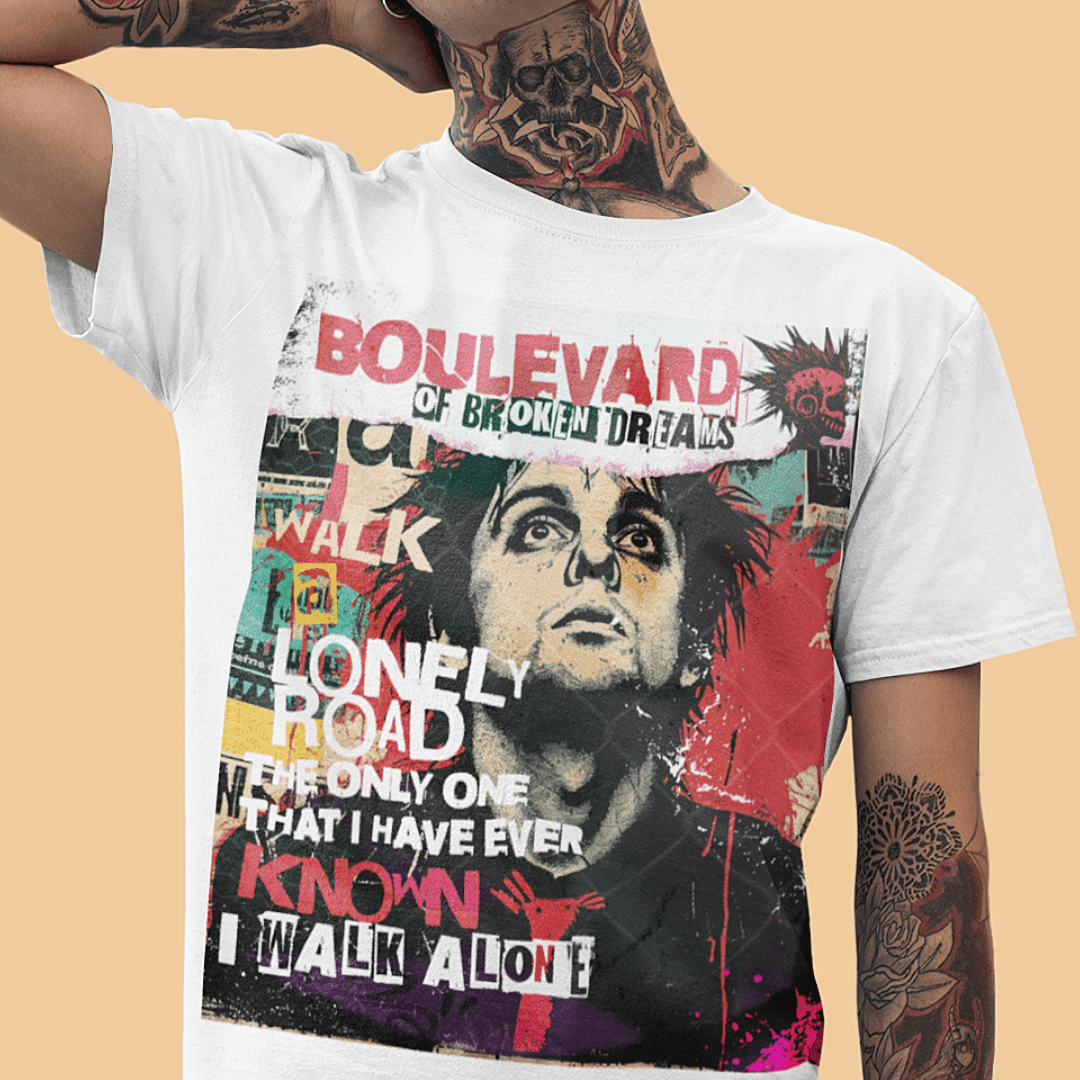 Green Day Shirt - Boulevard of Broken Dreams - Text Tease