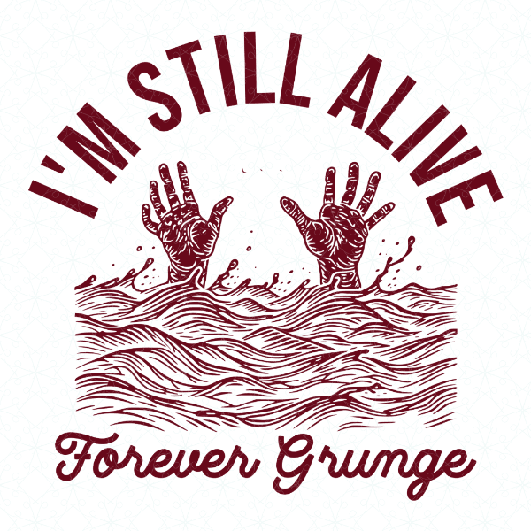 Pearl Jam Alive Handprint Grunge Tee - Text Tease