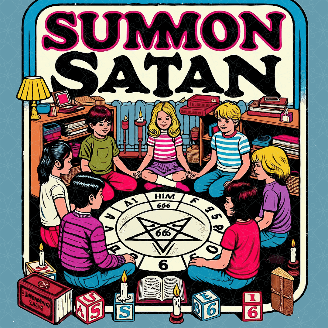 Summon Satan Retro Twist Tee - Text Tease