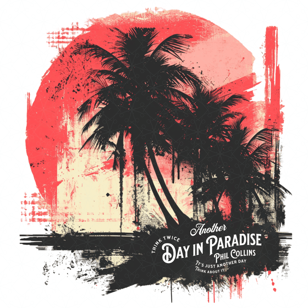 Phil Collins Another Day in Paradise Vintage Tee - Text Tease