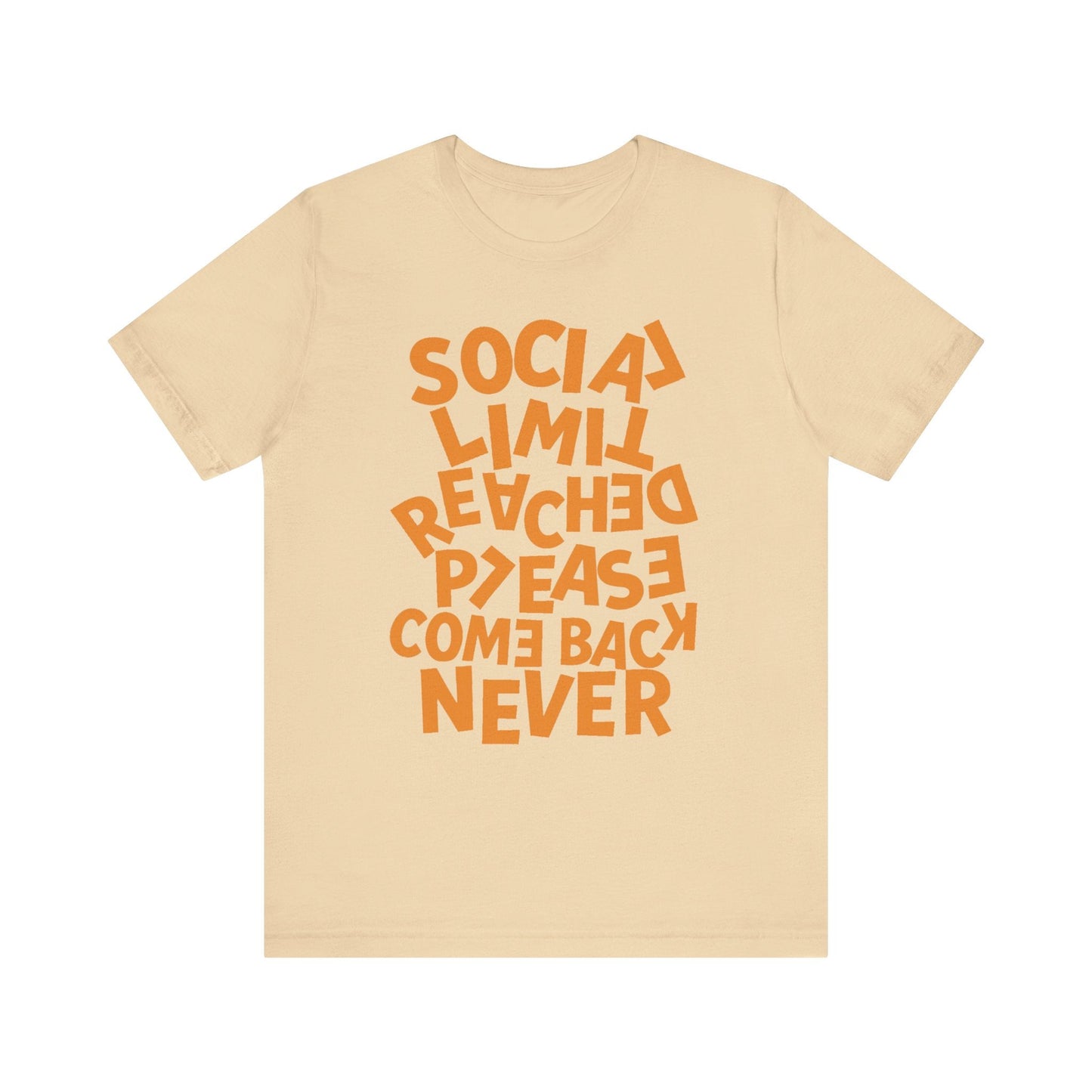 Social Battery Drained tee featuring a Social Limit Reached graphic