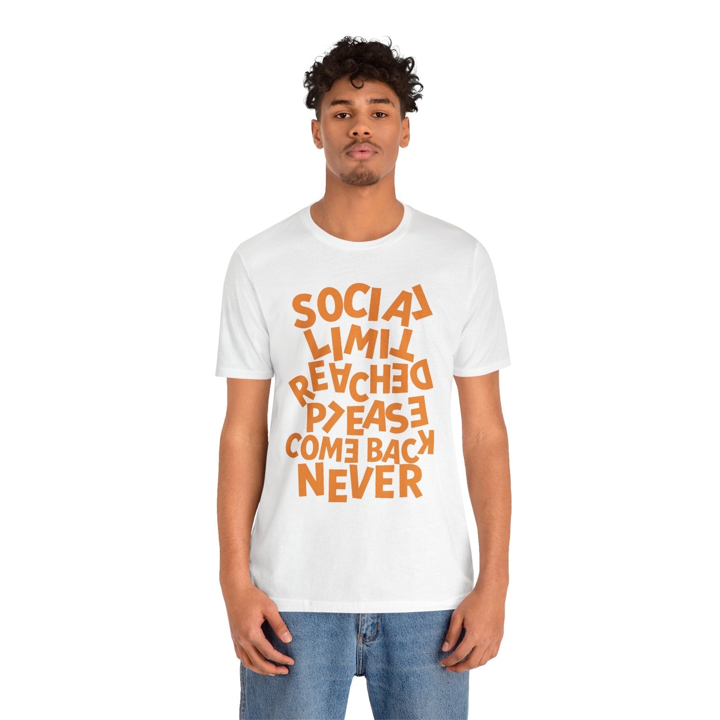 Introvert gift T-shirt reading Social Limit Reached